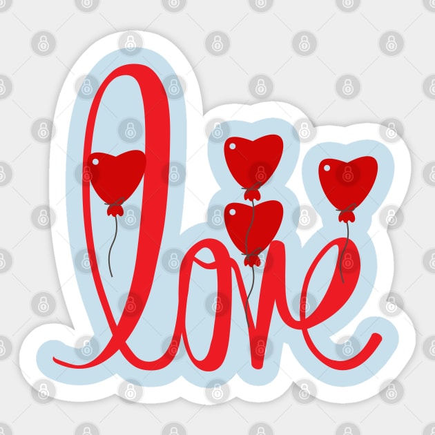 Love Ballon Sticker by ShubShank